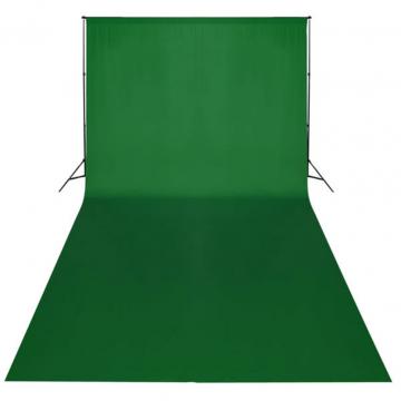 Fundal verde, 600 x 300 cm, Chroma Key de la VidaXL