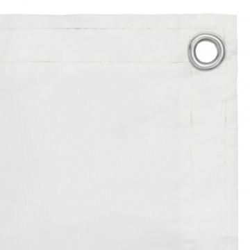 Paravan de balcon, alb, 120 x 500 cm, tesatura oxford de la VidaXL