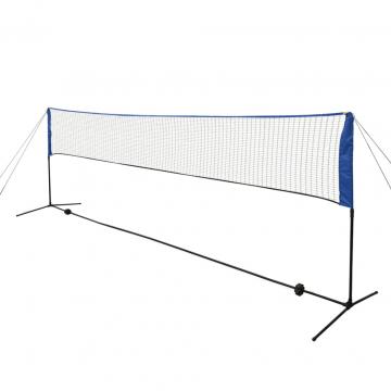 Set fileu de badminton, cu fluturasi, 500x155 cm de la VidaXL