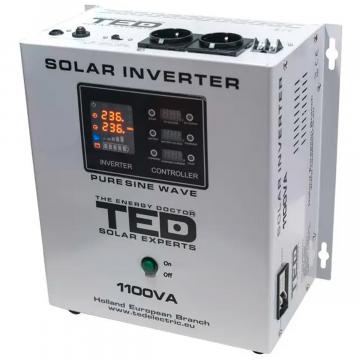 Invertor solar de la 12V la 230V 1100VA / 700W