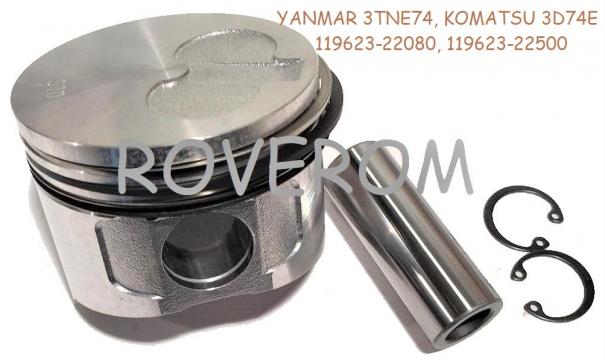 Piston kit STD Yanmar 3TNE74, Komatsu 3D74E