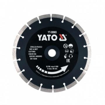Disc diamantat Yato YT-59965, dimensiuni 230x22.2x2.2 mm de la Viva Metal Decor Srl