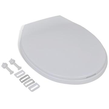Capac WC cu inchidere silentioasa, alb, oval de la VidaXL
