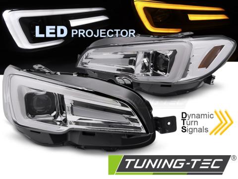 Faruri LED Headlights DRL crom Subaru WRX 14-22 de la Kit Xenon Tuning Srl