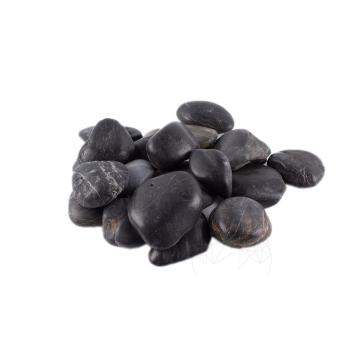 Piatra naturala ornamentala Pebble Black Polished Sac 20 kg
