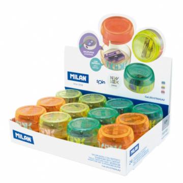 Ascutitoare plastic simpla cu container Spin Look 2 Milan de la Sanito Distribution Srl
