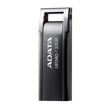 Memorie USB ADATA UR340, 32GB, USB 3.2, black metalic