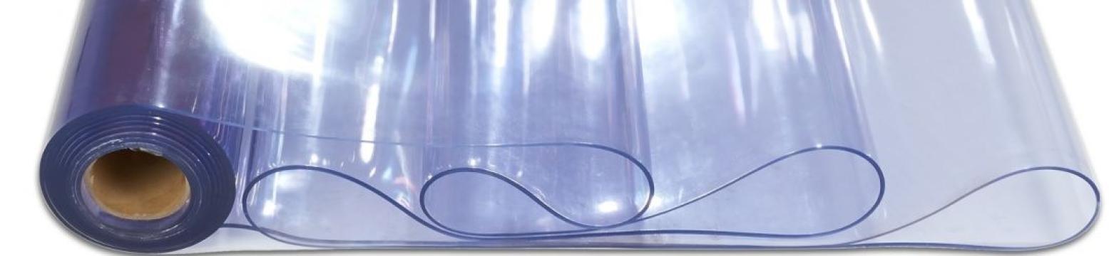 Folie PVC transparenta UV 0,8mm de la Geo & Vlad Com Srl