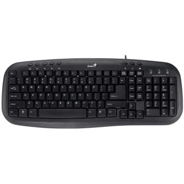 Tastatura Genius Slimstar M200, cu fir, US layout, neagra de la Etoc Online