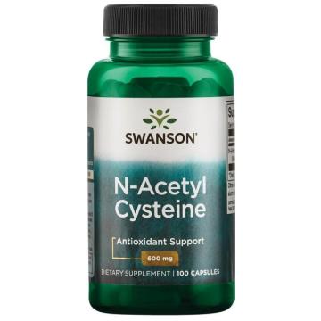 Supliment alimentar Swanson N-Acetil Cisteina 600 mg de la Krill Oil Impex Srl