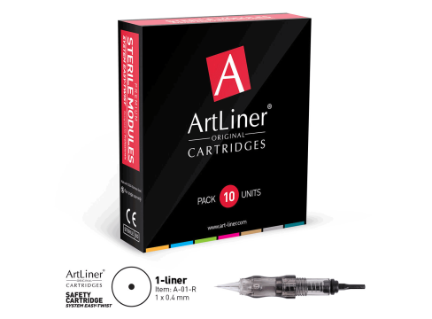 Cartus micropigmentare ArtLiner 1RL 0.40mm de la Visagistik