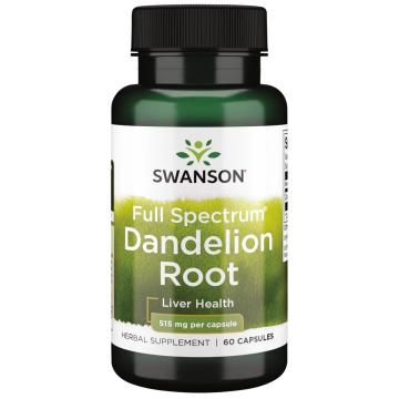 Supliment alimentar Swanson Dandelion Root (Papadie) 515 mg de la Krill Oil Impex Srl