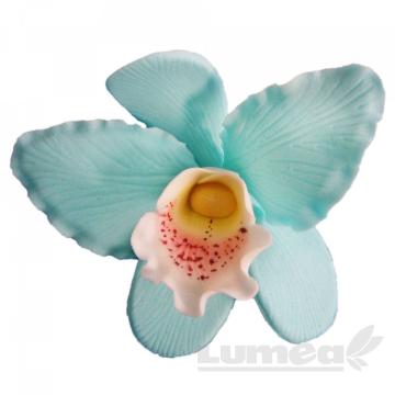 Orhideea cattleya XL bleu din pasta de zahar