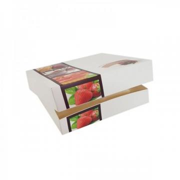 Cutii mini prajituri, design fursecuri, 25*25*8 cm (25buc) de la Practic Online Packaging Srl