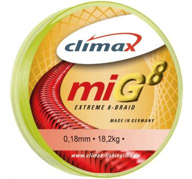 Fir textil Climax MIG 8, galben fluo, 135m