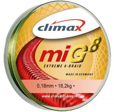 Fir textil Climax MIG 8, verde, 135m