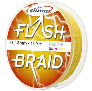 Fir textil Climax Flash Braid, galben fluo, 100m de la Pescar Expert