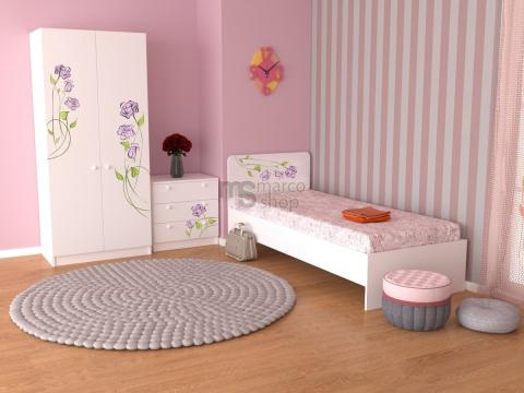 Mobilier camera pentru fetite Roses de la Marco Mobili Srl