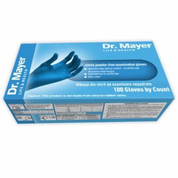 Manusi dr.Mayer blue nitril 100 buc de la Sanito Distribution Srl