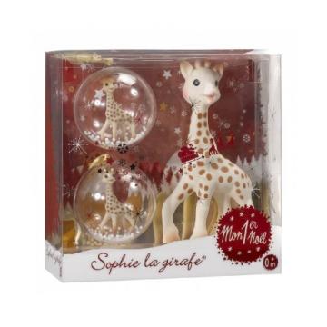 Set cadou primul meu Craciun girafa Sophie de la Krbaby.ro - Cadouri Bebelusi