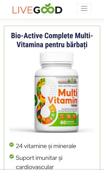 Supliment alimentar Bio-Active Complete Multi-Vitamina de la Livegood