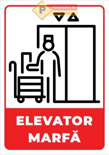 Indicatoare pentru elevator marfa