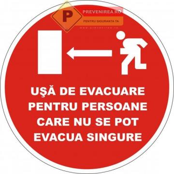 Indicator de evacuare persoane cu probleme de la Prevenirea Pentru Siguranta Ta G.i. Srl