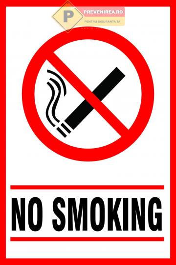 Indicator no smoking