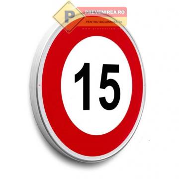 Indicator pentru limita de viteza la 15 km de la Prevenirea Pentru Siguranta Ta G.i. Srl