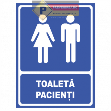 Semn pentru toaleta pacienti