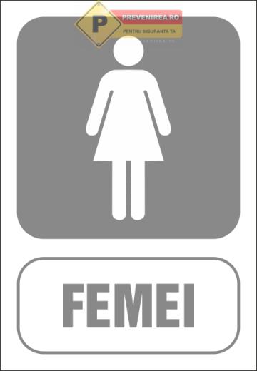 Semne pentru wc femei de la Prevenirea Pentru Siguranta Ta G.i. Srl