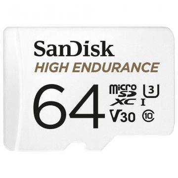 Card de memorie SanDisk High Endurance MicroSDXC, 64GB