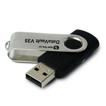 USB Flash Drive Serioux 128GB DataVault V35, USB 3.0, black