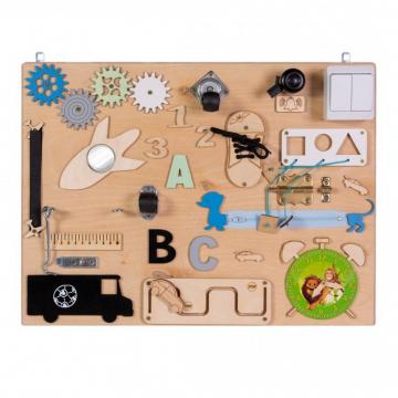 Jucarie placa senzoriala busy board, multiactivitati 3D