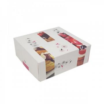 Cutii mini prajituri, design tarta, 29*29*10 cm (25buc)