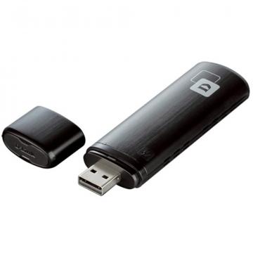 Adaptor wireless D-link, AC1200 Dual-band, 866/300Mbps, USB 