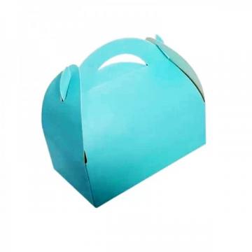 Cutii prajituri, carton bleu, marturii, 17*10 cm (100buc) de la Practic Online Packaging S.R.L.