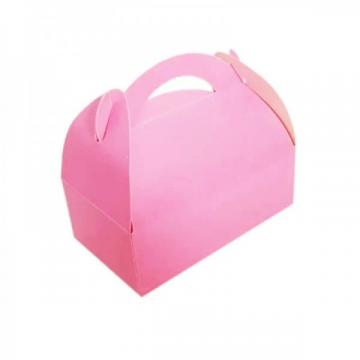 Cutii prajituri, carton roz, marturii, 17*10 cm (100buc) de la Practic Online Packaging S.R.L.