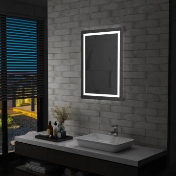 Oglinda cu LED de baie cu senzor tactil, 60 x 80 cm