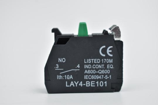 Contact normal deschis 10A cu buton verde ZBE101