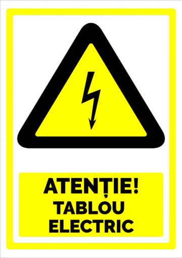 Indicator atentie pericol electric
