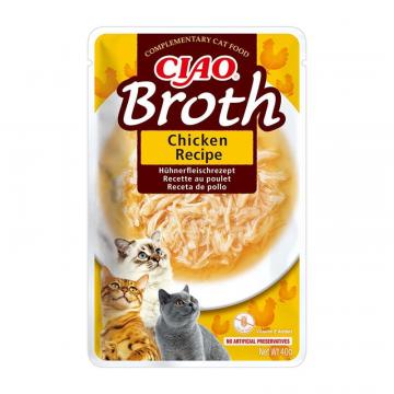 Hrana umeda pisici Plic Broth Reteta de Pui 40g - Churu