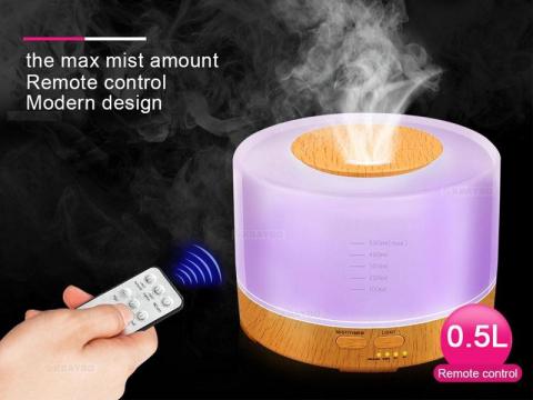 Difuzor de arome, vaporizator 500 ml - LED color - Cu timer de la Folkert-fortuna 2015 Kft