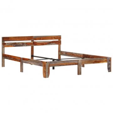 Cadru de pat, 140 x 200 cm, lemn masiv de sheesham de la VidaXL