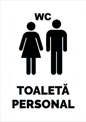 Indicator alb pentru toaleta personal