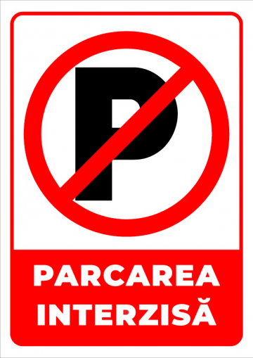 Indicator parcare interzisa
