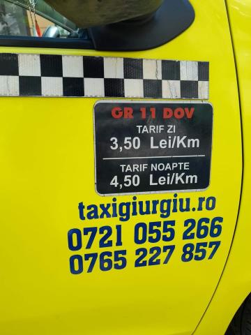 Serviciu Dov Taxi Giurgiu