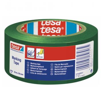 Banda adeziva de marcare Tesa, verde, 50 mm x 33 m de la Sanito Distribution Srl
