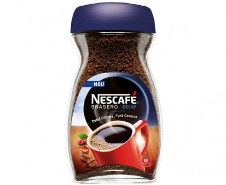 Cafea solubila decofeinizata instant Nescafe Brasero Decaf