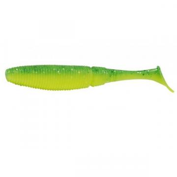 Naluca Shad Power Shad Dual Lime Yellow 10cm, 8buc/plic de la Pescar Expert